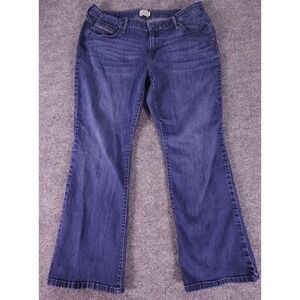 Levis San Francisco‎ Demi Curve Boot 18W Womens Denim Stretch Jeans Embroidered